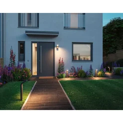 LED-pollarivalaisin liiketunnistimella Paulmann Kulma, 50cm, IP44, 3000K, korroosionkestävä, antrasiitti