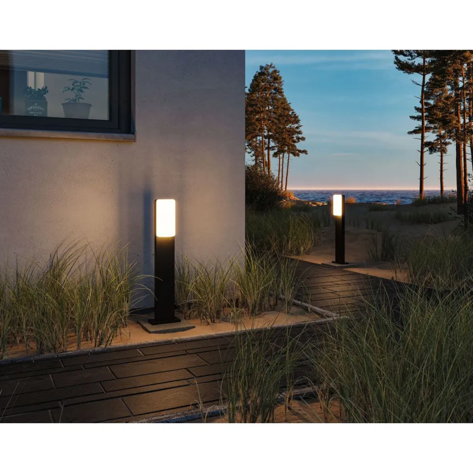 LED-pollarivalaisin Paulmann Bonnie, 60cm, IP44, 3000K, antrasiitti
