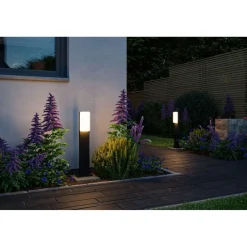 LED-pollarivalaisin Paulmann Bonnie, 60cm, IP44, 3000K, antrasiitti