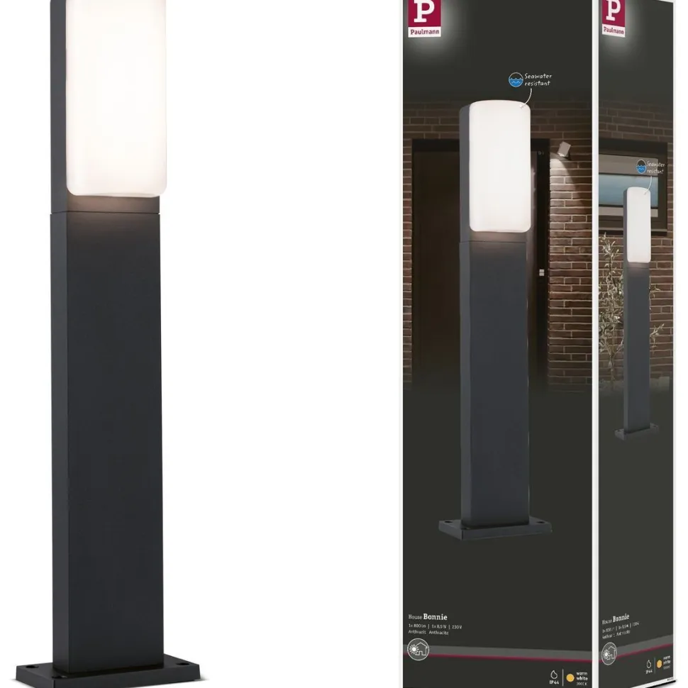 LED-pollarivalaisin Paulmann Bonnie, 60cm, IP44, 3000K, antrasiitti