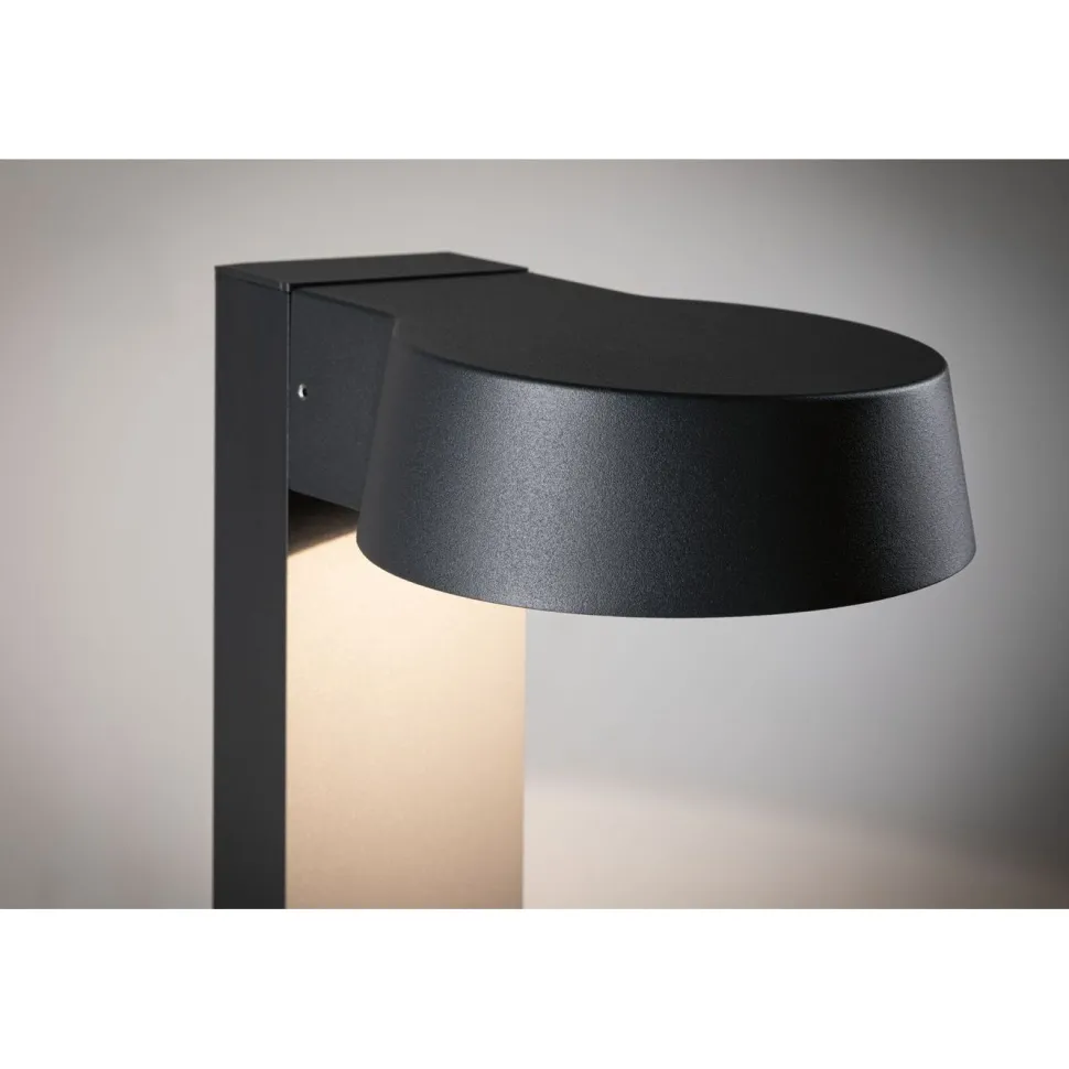 LED-pollarivalaisin Paulmann Capea Grand, IP44, 3000K, antrasiitti