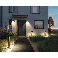 LED-pollarivalaisin Paulmann Capea Grand, IP44, 3000K, antrasiitti