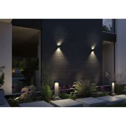 LED-pollarivalaisin Paulmann Concrea, IP65, 61.6cm, 3000K, betoni