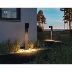 LED-pollarivalaisin Paulmann Kimu, IP44, 82.2cm, 3000K, antrasiitti