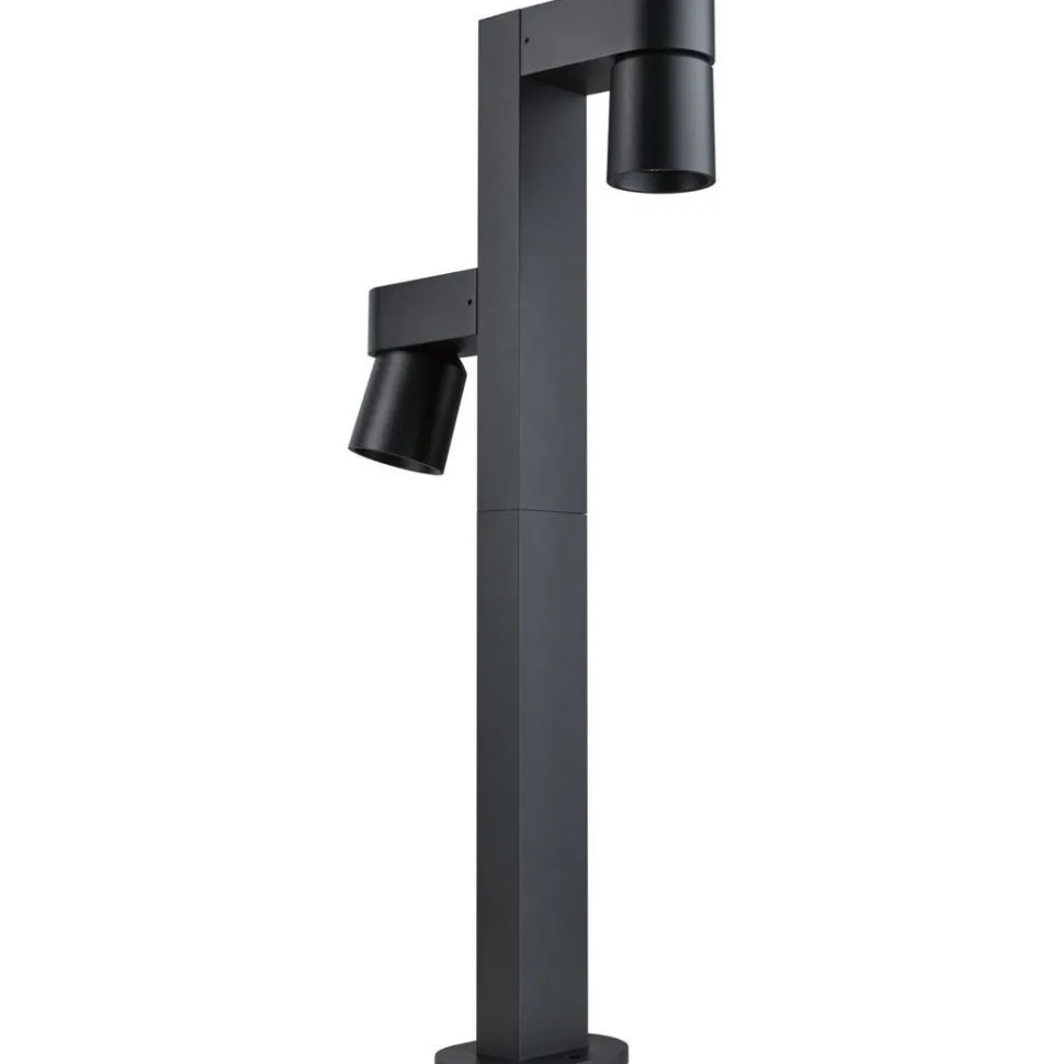 LED-pollarivalaisin Paulmann Kimu, 2-osainen, IP44, 82.2cm, 2200K, antrasiitti