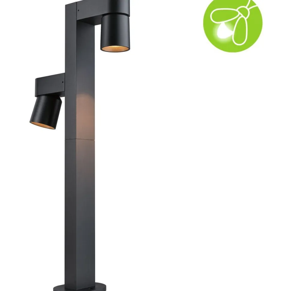LED-pollarivalaisin Paulmann Kimu, 2-osainen, IP44, 82.2cm, 2200K, antrasiitti