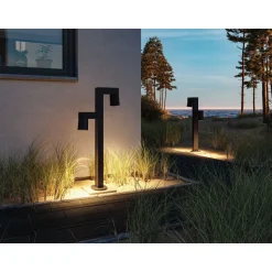 LED-pollarivalaisin Paulmann Kimu, 2-osainen, IP44, 82.2cm, 3000K, antrasiitti