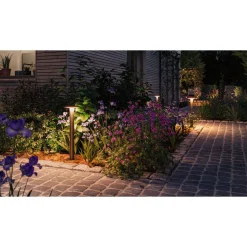 LED-pollarivalaisin Paulmann Plate, Smart Home Zigbee 3.0, IP44, 60cm, säädettävä värilämpötila, antrasiitti