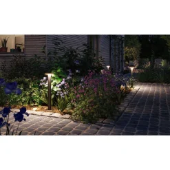 LED-pollarivalaisin Paulmann Plate, Smart Home Zigbee 3.0, IP44, 60cm, säädettävä värilämpötila, antrasiitti
