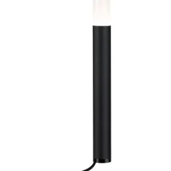 LED-pollarivalaisin Paulmann Plug & Shine Flarea, IP65, 20cm, 3000K, musta