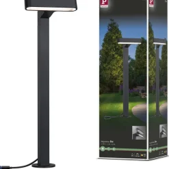 LED-pollarivalaisin Paulmann Plug & Shine Ito, IP65, 3000K, vaakasuuntainen säätö, antrasiitti