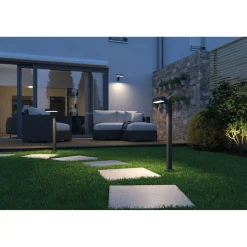 LED-pollarivalaisin Paulmann Plug & Shine Ito, IP65, 3000K, vaakasuuntainen säätö, antrasiitti
