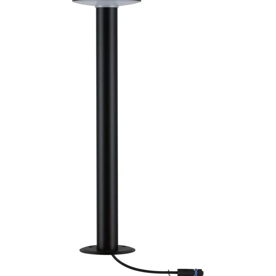 LED-pollarivalaisin Paulmann Plug & Shine Plate, IP44, 2200K, 7W, antrasiitti