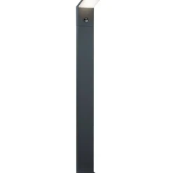 LED-pollarivalaisin Pearl 100x80x1000 mm antrasiitti liiketunnistimella