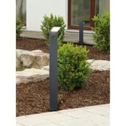 LED-pollarivalaisin Pearl 100x80x1000 mm antrasiitti liiketunnistimella