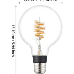 LED-polttimo Eglo connect.z RGB G95 4.9W kirkas