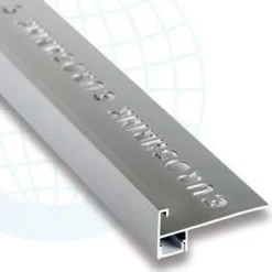 LED-porraslista Euroshrink 305A, alumiini, 12mm x 2.5m, mattahopea