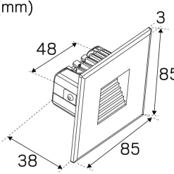 LED-porrasvalo Hide-a-lite Wally G2 2700K valkoinen