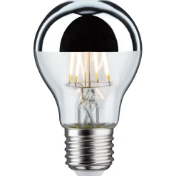 LED-pääpeililamppu Paulmann Modern Classic Edition Pear, E27, 600lm, 6.5W, 2700K, hopea