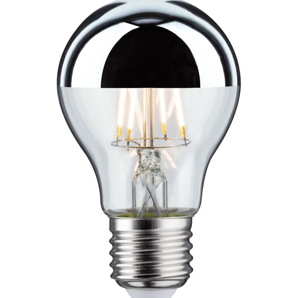 LED-pääpeililamppu Paulmann Modern Classic Edition Pear, E27, 600lm, 6.5W, 2700K, hopea
