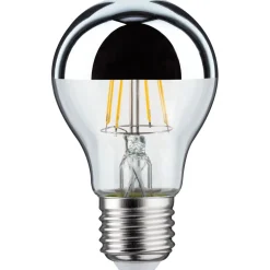 LED-pääpeililamppu Paulmann Modern Classic Edition Pear, E27, 600lm, 6.5W, 2700K, hopea