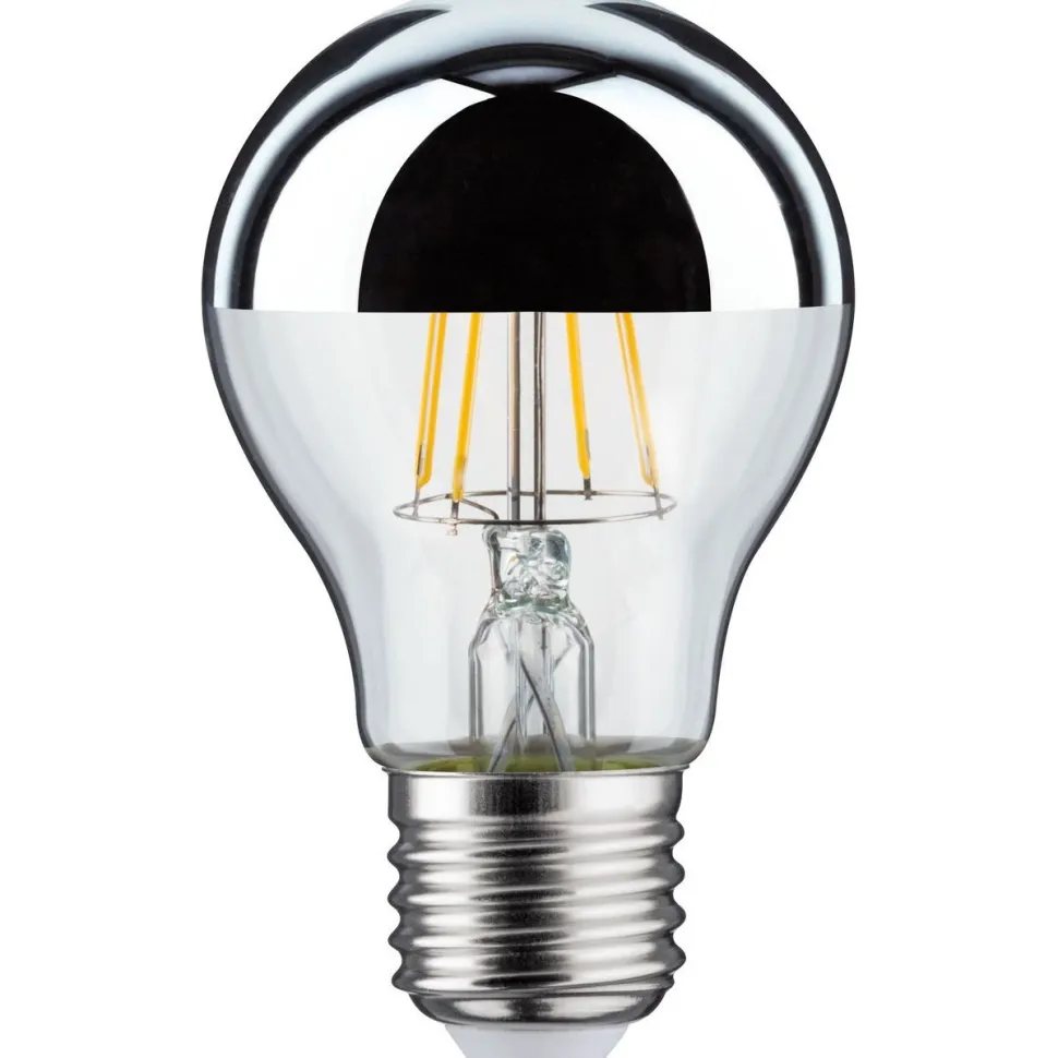 LED-pääpeililamppu Paulmann Modern Classic Edition Pear, E27, 600lm, 6.5W, 2700K, hopea