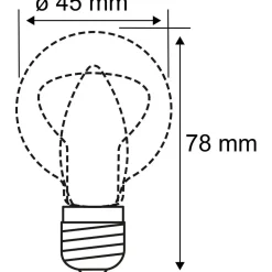 LED-pääpeililamppu Paulmann Modern Classic Edition Drop, E14, 440lm, 4.8W, 2700K, himmennettävä, hopea