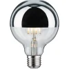 LED-pääpeililamppu Paulmann Modern Classic Edition Globe, E27, G95, 600lm, 6.5W, 2700K, himmennettävä, hopea