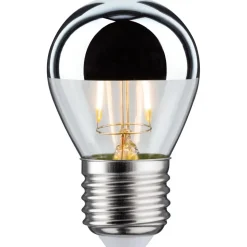 LED-pääpeililamppu Paulmann Modern Classic Edition Drop, E27, 220lm, 2.6W, 2700K, hopea