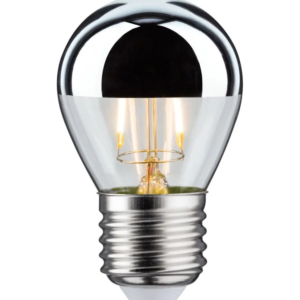 LED-pääpeililamppu Paulmann Modern Classic Edition Drop, E27, 220lm, 2.6W, 2700K, hopea