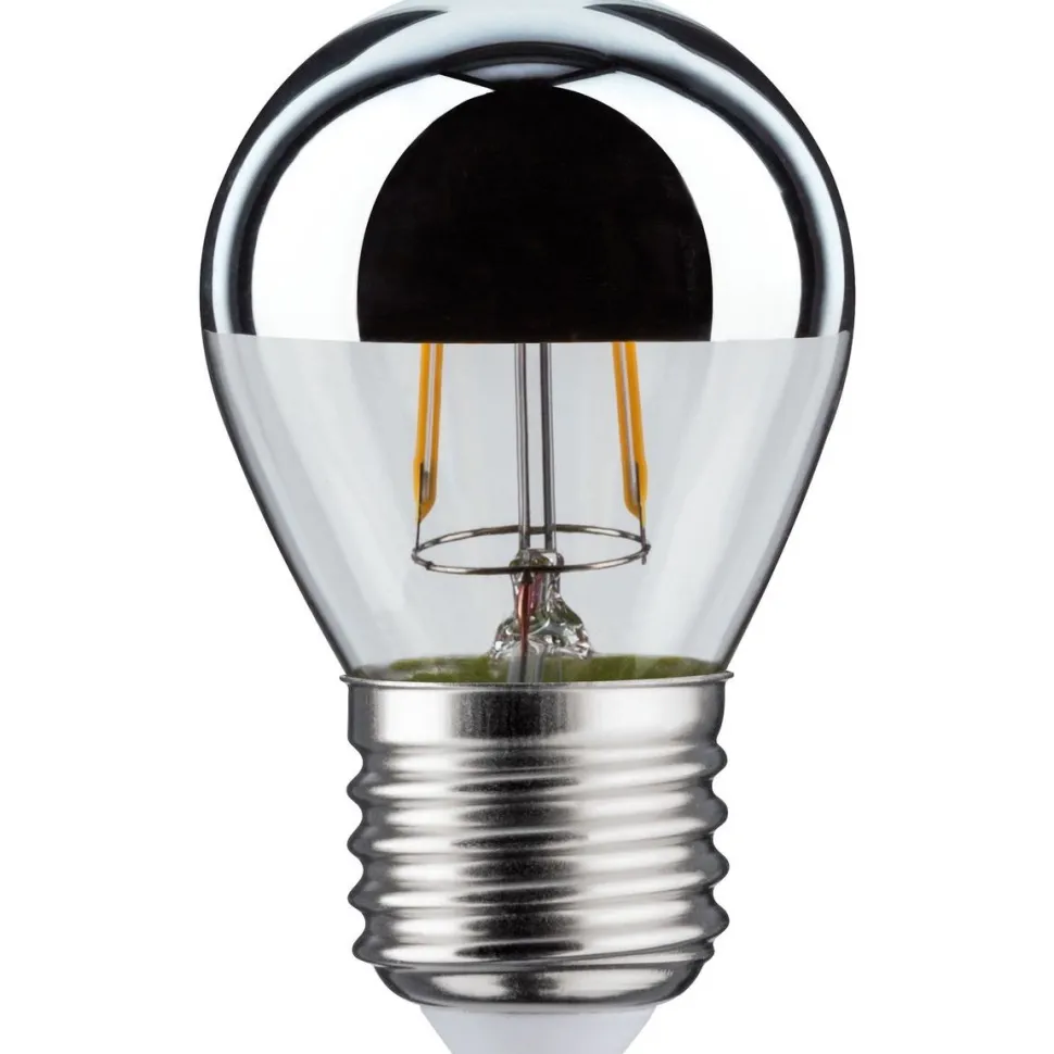 LED-pääpeililamppu Paulmann Modern Classic Edition Drop, E27, 220lm, 2.6W, 2700K, hopea