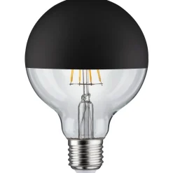 LED-pääpeililamppu Paulmann Modern Classic Edition Globe, E27, G95, 600lm, 6.5W, 2700K, himmennettävä, mattamusta