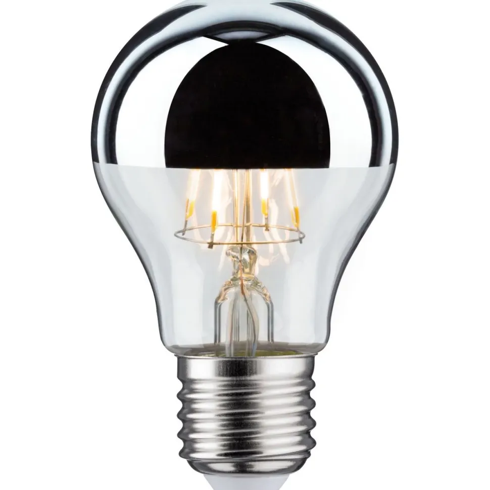 LED-pääpeililamppu Paulmann Modern Classic Edition Pear, E27, 580lm, 4.8W, 2700K, hopea
