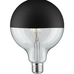 LED-pääpeililamppu Paulmann Modern Classic Edition Globe, E27, G125, 600lm, 6.5W, 2700K, himmennettävä, mattamusta