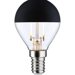 LED-pääpeililamppu Paulmann Modern Classic Edition Drop, 230V, E14, 250lm, 2.5W, 2700K, mattamusta
