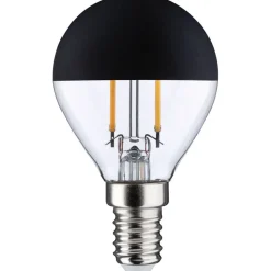 LED-pääpeililamppu Paulmann Modern Classic Edition Drop, 230V, E14, 250lm, 2.5W, 2700K, mattamusta