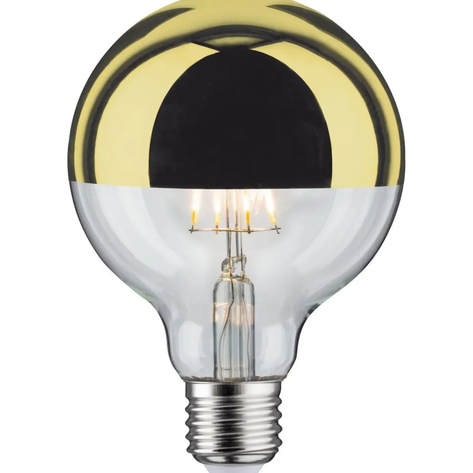 LED-pääpeililamppu Paulmann Modern Classic Edition Globe, E27, G95, 600lm, 6.5W, 2700K, himmennettävä, kulta