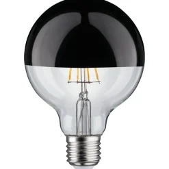 LED-pääpeililamppu Paulmann Modern Classic Edition Globe, E27, G95, 600lm, 6.5W, 2700K, himmennettävä, musta kromi