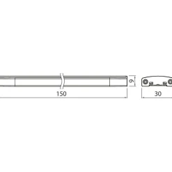 LED-profiili Airam Linear 150 IP21 2.5W/830 3000 K