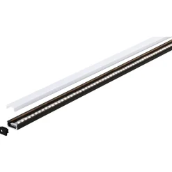 LED-profiili diffuusorilla Paulmann Base White, 1m, musta/valkoinen