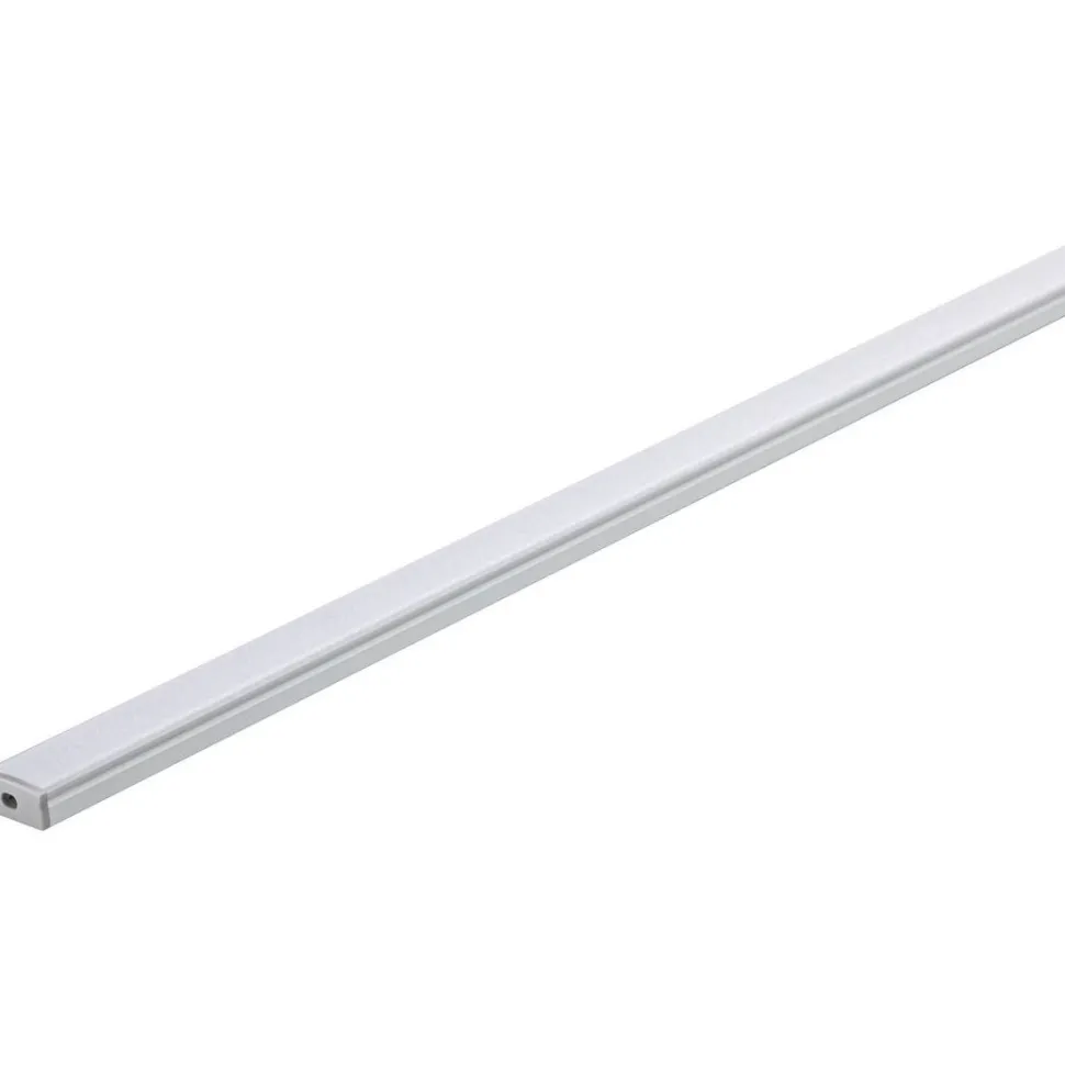 LED-profiili diffuusorilla Paulmann Base, 1m, anodisoitu alumiini