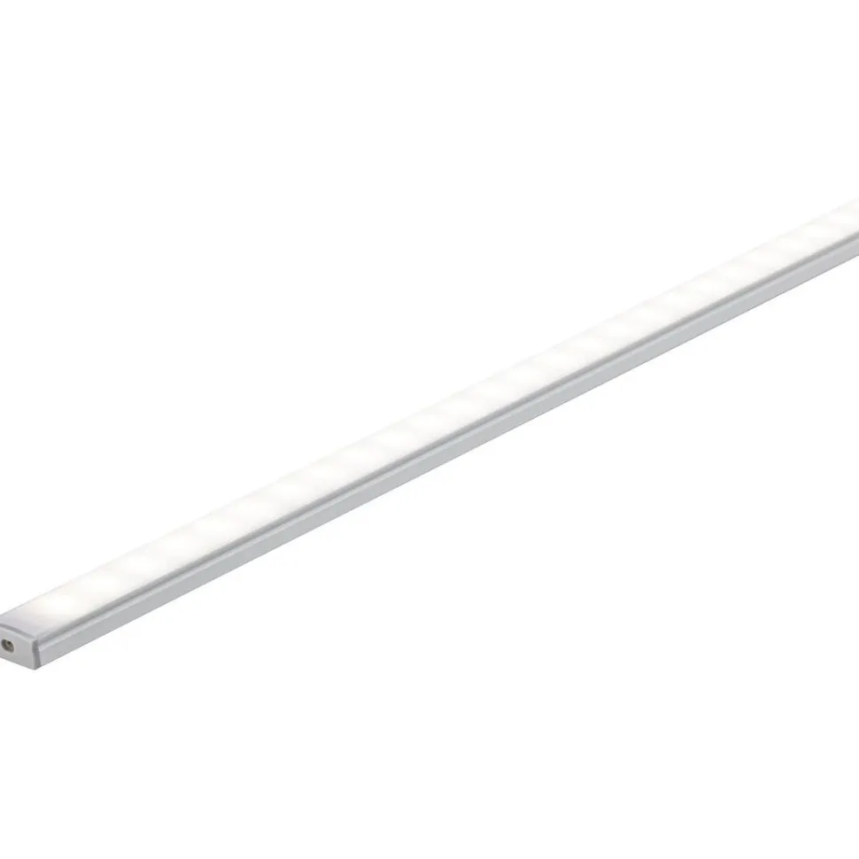 LED-profiili diffuusorilla Paulmann Base, 1m, anodisoitu alumiini