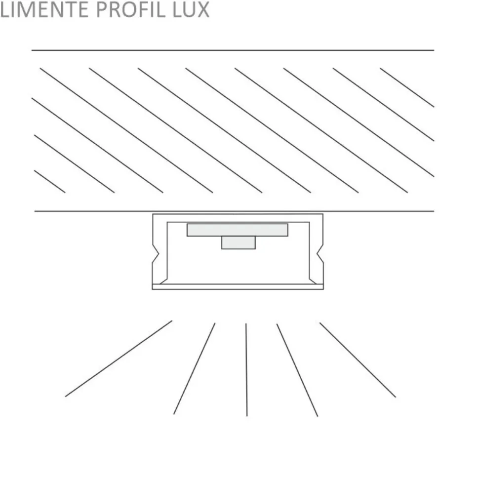 LED-profiili Limente 87, 24V 10W IP44, 17x870x9mm, alulook