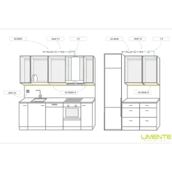 LED-profiili Limente LED-Corner 40 4000K 4m 48W valkoinen