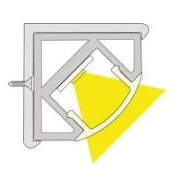 LED-profiili Limente LED-Corner 40 4000K 4m 48W musta