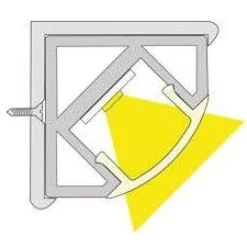 LED-profiili Limente LED-Corner 40 Lux 3000K 4m 57W valkoinen