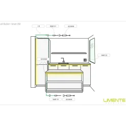 LED-profiili Limente LED-Decker 20 Lux 4000K 2m 28W alumiini