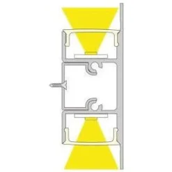 LED-profiili Limente LED-Duo 40 4000K 4m 48W musta