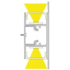 LED-profiili Limente LED-Duo 40 CCT 2700-6000K 4m 29W musta