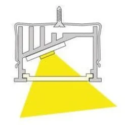 LED-profiili Limente LED-Grade 40 Lux 3000K 4m 57W alumiini